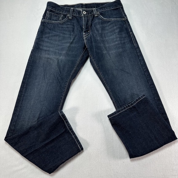Levis 514 Jeans Men's 32x30 Blue Slim Straight Zip Pockets Denim Vintage‎ Y2K - Picture 1 of 11